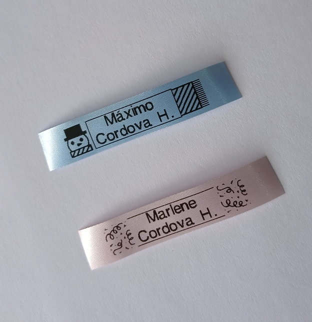 Etiquetas para marcar la ropa – Cinta Satinada