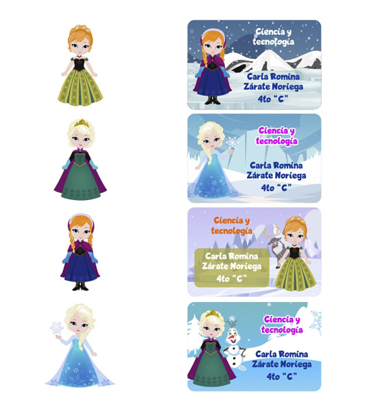 snow princess cuadernos