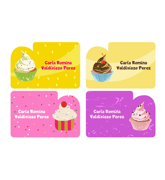Etiquetas para regalo – Cupcackes