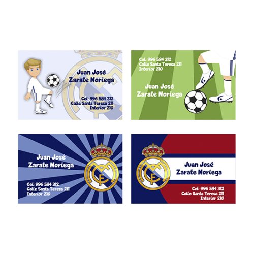 Tarjetas personalizadas - Real Madrid