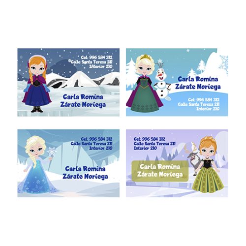 snow princes tarjeta