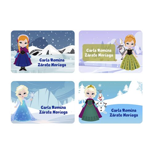 Etiquetas para regalo - Snow Princess
