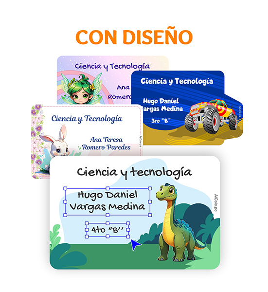 Etiquetas para Cuadernos Con diseño