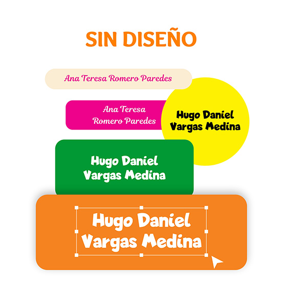 Etiquetas para Útiles escolares y tapers Sin diseño