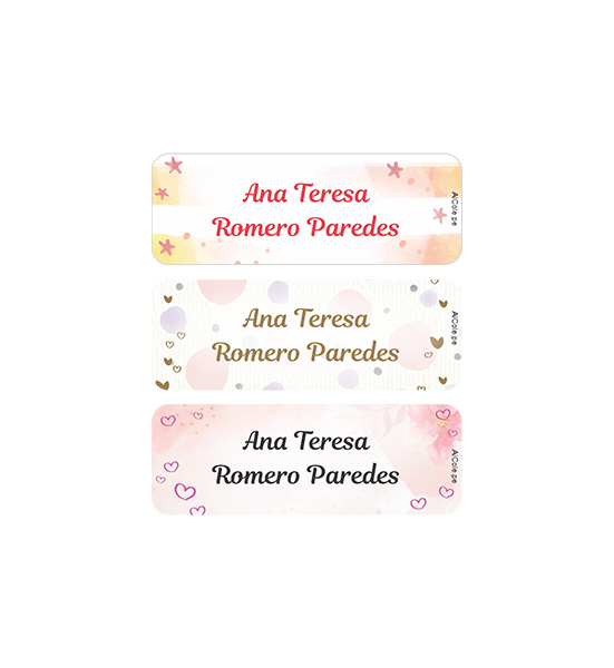 Etiquetas para ropa - Watercolor