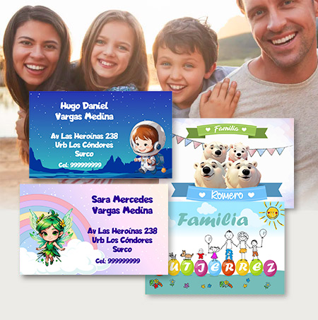Tarjetas personalizadas alcole