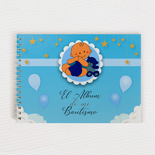 Álbum Bautizo Niño Bebé